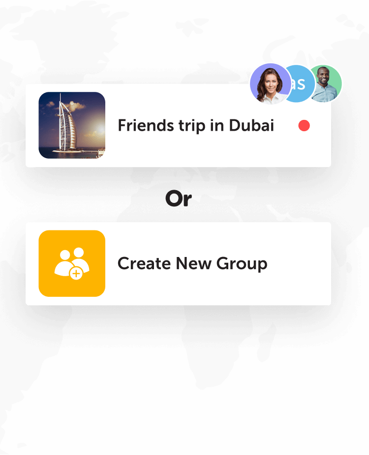 Create a group conversation with friends to plan travel together