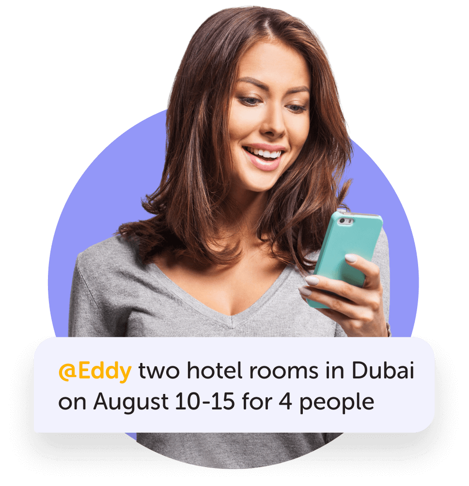 Plan a vacation with your friends using Eddy Travels chatbot